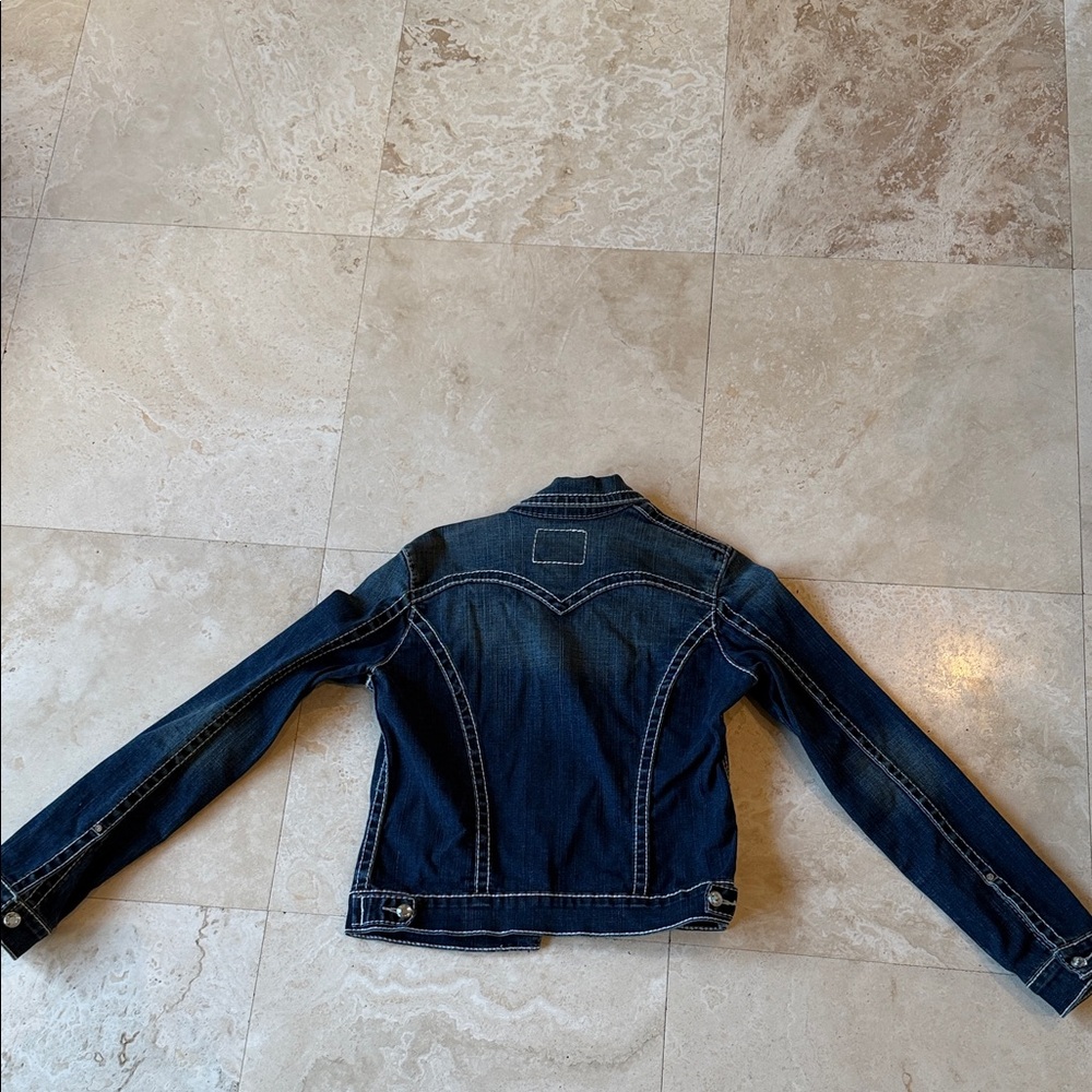 True Religion Vintage Disco Emily Jean Jacket W/Swarovski Crystal Buttons. - Picture 6 of 6